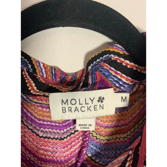 Molly Bracken Drop Waist Multi color Dress‎ size medium